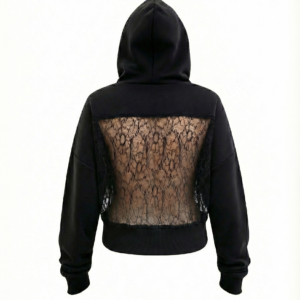 swanky black gazelle hoodie
